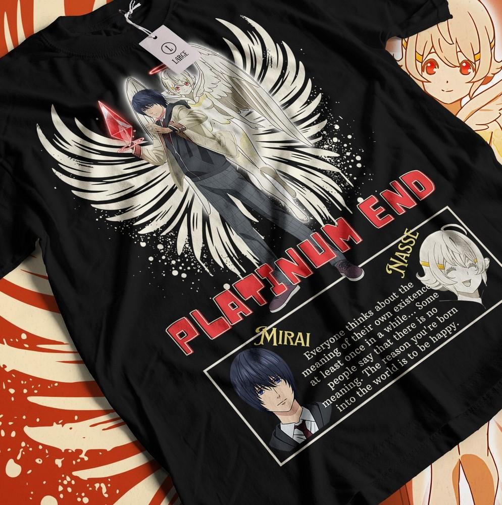 

anime Platinum End Mirai and Nasse Shirt Anime Manga Gift Unisex Shirt 2XL