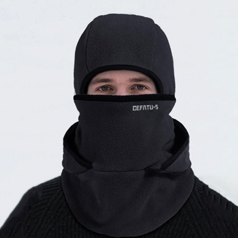 Neck Protection Balaclava Cycling Cap Double Layer Ski Windproof Cap Warm Hat Mask  Women Men