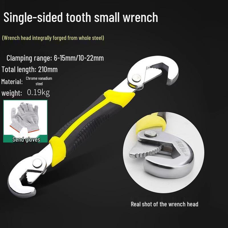 Universelles Multifunktions-Verstellschlüssel-Set: Große Rohr-, Kleine und Verstellschlüssel