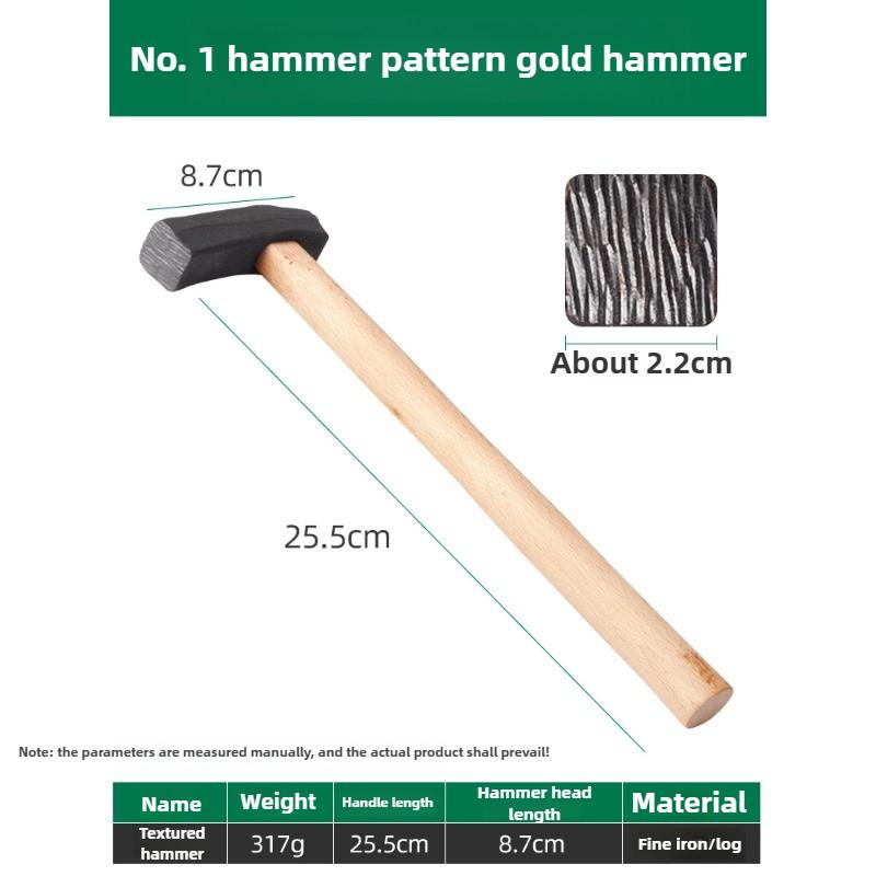 

Jewelry Tool Texture Hammer Hand Knock Gold Silver Texture Hammer DIY Carving Jewelry Repair Tools Multi-function Handmade Tools