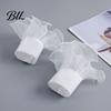 Sophisticated Outfit Enhancers Detachable Ruffled Cuffs for Women, Elastic Layered Tulle Fake Cuffs, Decorative Formal Dress Sleeve Trims Wrist