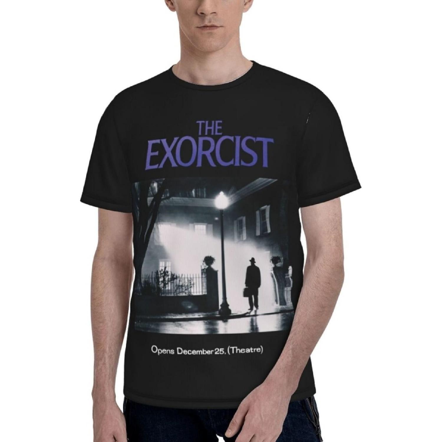JOISOMI Men s t Shirt The Exorcist Men s Athletic T-Shirts Short Sleeve Quick Dry Breathable Crew Neck XXXXXL разноцветный