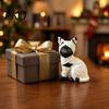 Horror-themed Decor Mummy Black Cat Resin Figurine, Halloween Kitten Statue with Big Eyes & Wrapped Bandages, Sculpture Cute Desk Shelf Ornament