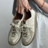 Cowhide Version Niche Comfortable Versatile Flat-bottomed Retro German Training Shoes Women's Old Leather Versatile Sports Shoes Casual Board Shoes