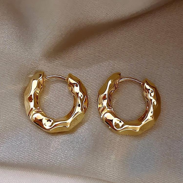 European and American simple love circle earrings fashionable versatile geometric ear buckles earrings earrings women