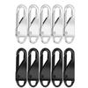 5Pcs Detachable Zipper Puller Metal Zipper Head Repair Kits Universal Replacement for Luggage Purse Bags Clothes Zipper Slider