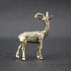 1Pcs Home Office Desktop Decoration Brass Retro Goat Metal Creative Handicraft Ornament Miniatures Tea Pet Figurines