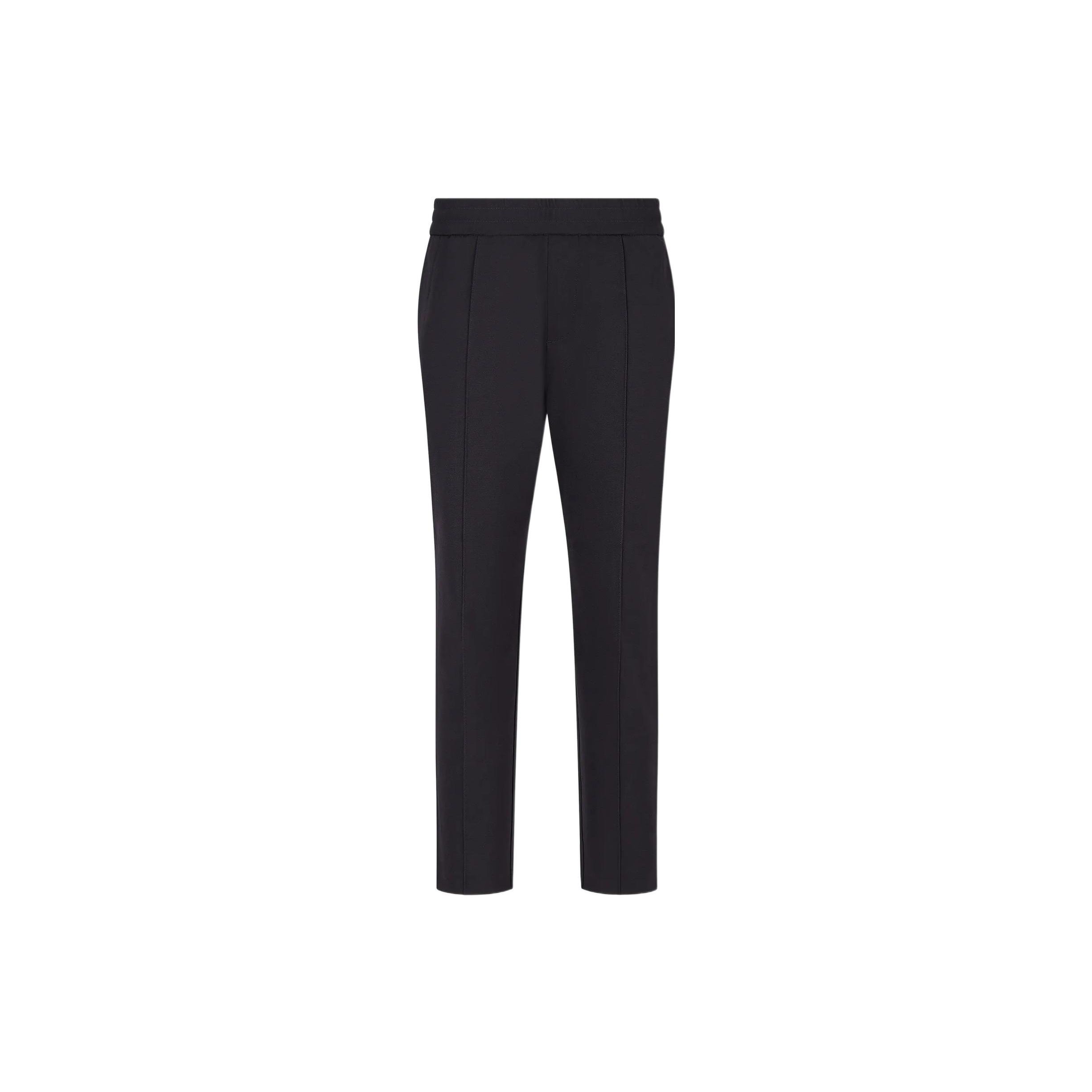 Emporio Armani Solid Mid-Rise Tapered Casual Pants Men bottoms Black 8N1PL61-JEZZ1-0920 XXL