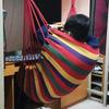 Upgrade Hammock Chair, Portable Heavy-Duty Canvas Swing Chair for Indoor/Outdoor, Dorm, Bedroom, Balcony, Patio, 330lbs Capacity, Hanging Swing Chair