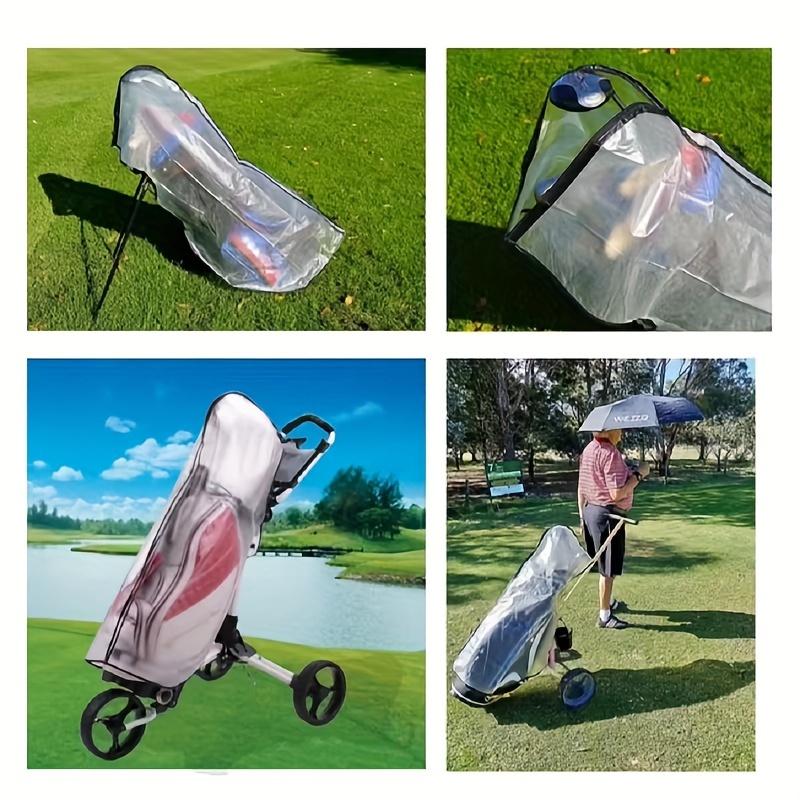 Transparent PVC Waterproof Golf Bag Rain Cover, Waterproof Dustproof Golf Bag Cover, PVC Transparent Golf Bag Protector