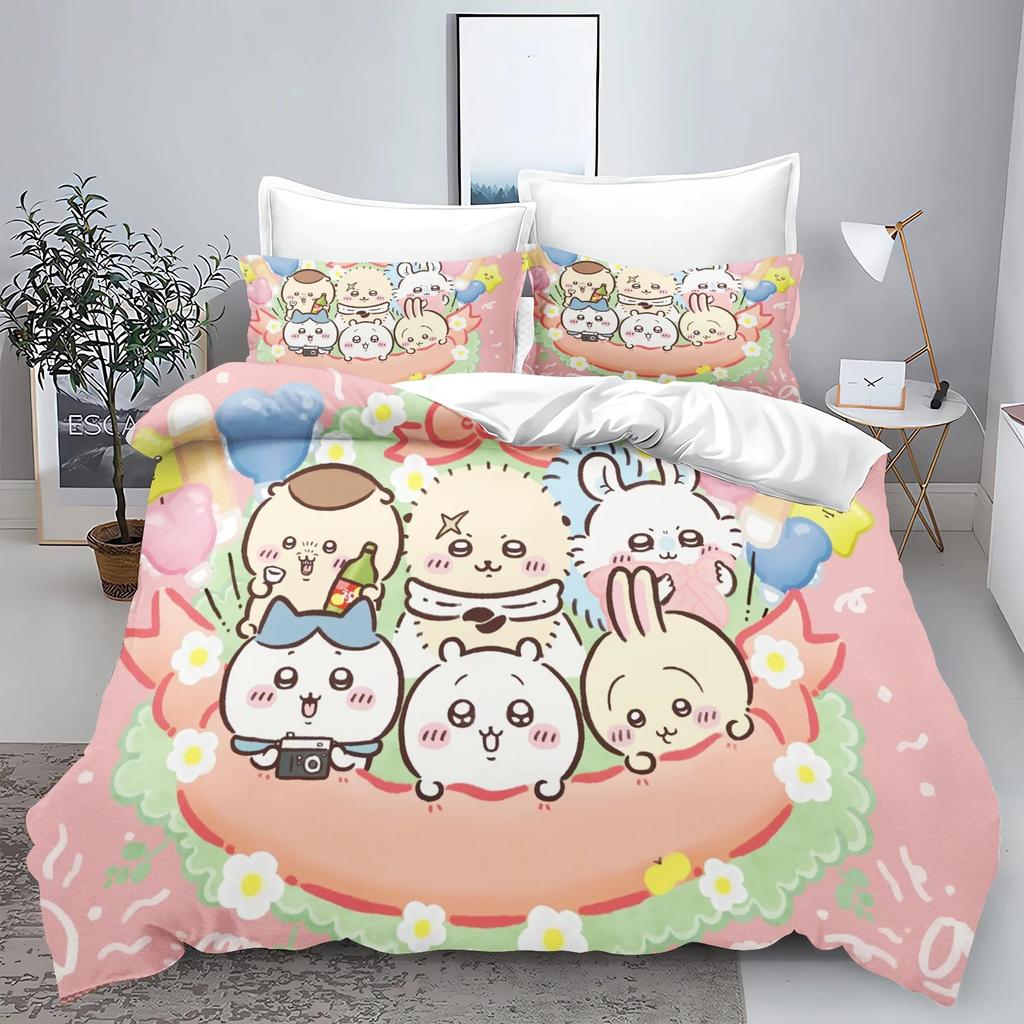 Chiikawa Bed Cover Collection Bed Cover 3-Piece Collection 1 Quilt Cover Universal, Suitable For Children And Adults Covers Twin Size Size Sets