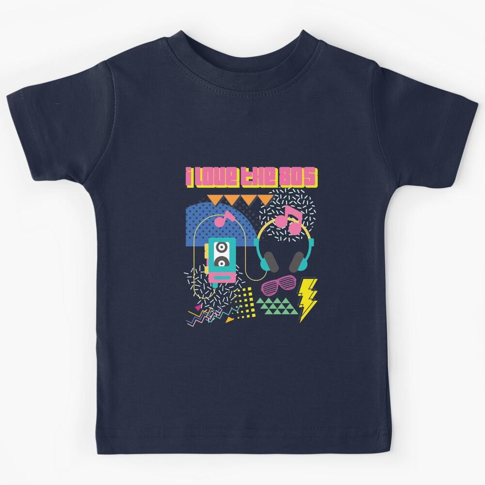I Love The 80s Party Music Lover Kids T-Shirt 120