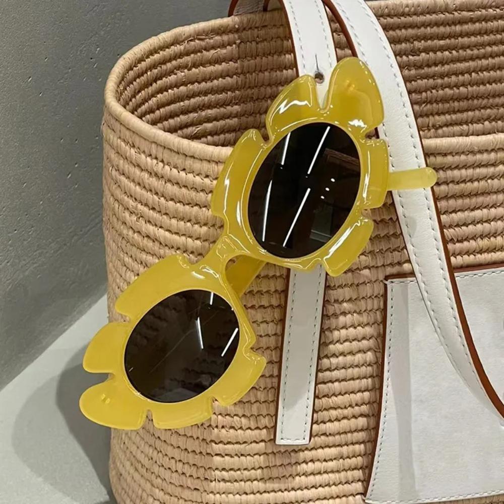 Lunettes de soleil œil de chat à fleurs pour femmes, lunettes vintage pour femmes/hommes, lunettes de marque de luxe pour femmes, fête