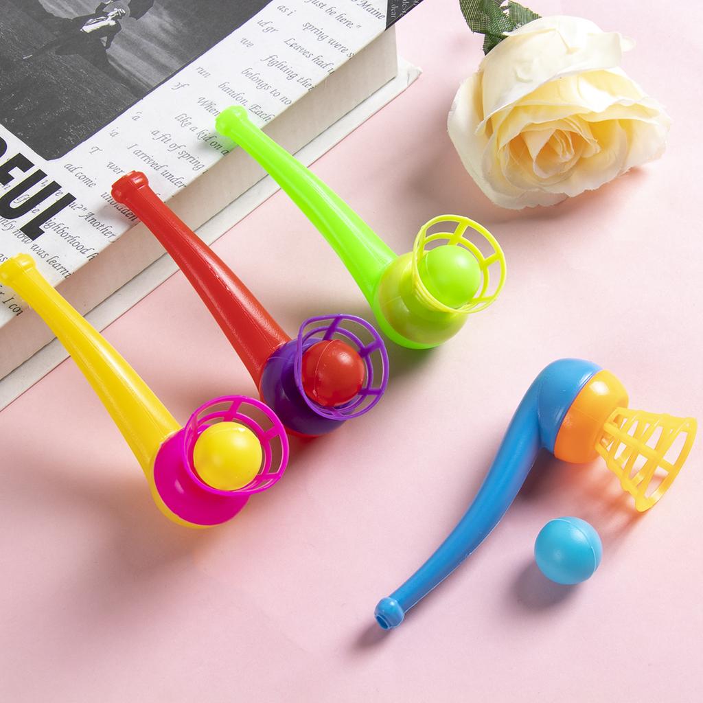 10/20pcs Fun Colorful Magic Blowing Pipe Floating Ball Game Children Toys Birthday Party Favors for Kids Keepsakes Carnival Gift