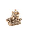 Brass Dragon Ship Ornament - Smooth Sailing Decoration for Home or Office