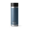 YETI Rambler 18 Bottle, Stainless Steel, Vacuum Insulated, with Hot Shot Cap, Nordic Blue