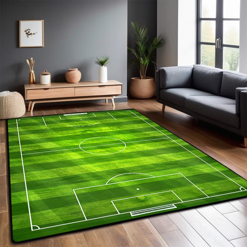 Football Field Carpet Living Room Foldable Big Size Floor Mats 200x300cm Non-slip Play Mat for Children Bedroom Machine Washable