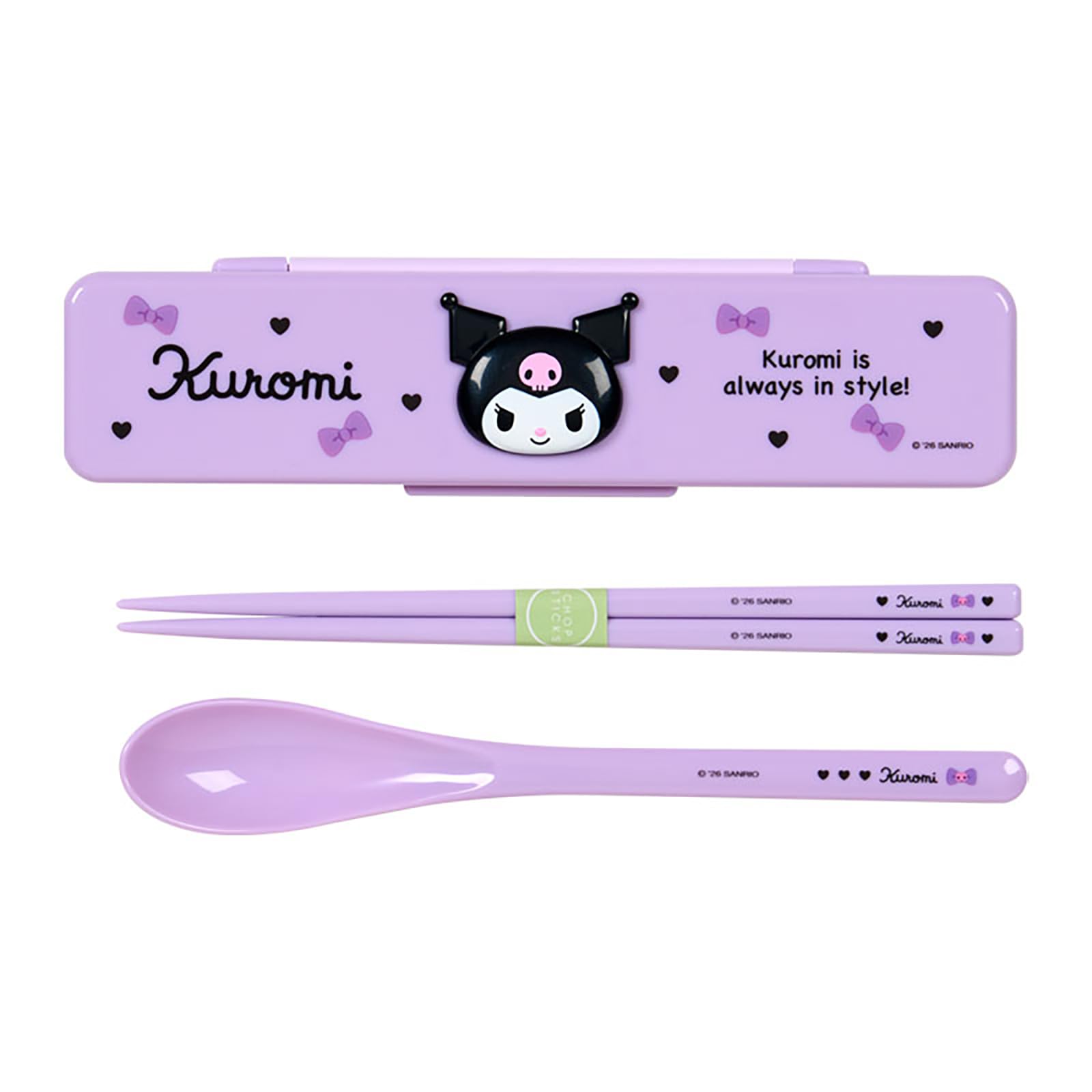 Sanrio Relief Chopsticks Spoon Kuromi 646521 (SANRIO) & -
