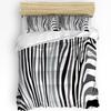 Nordic Zebra Animal White Duvet Cover with Pillow Case Custom 3pcs Bedding Set Quilt Cover Double Bed Home Textile
