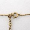 Dior 3P Necklace Vintage Plated Gold/Rhinestone 4.5g Women Used