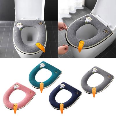 WC-Sitzbezug Matte Reißverschluss Badezimmer WC-Kissen Kissen mit Griff Stilvoll Praktisch