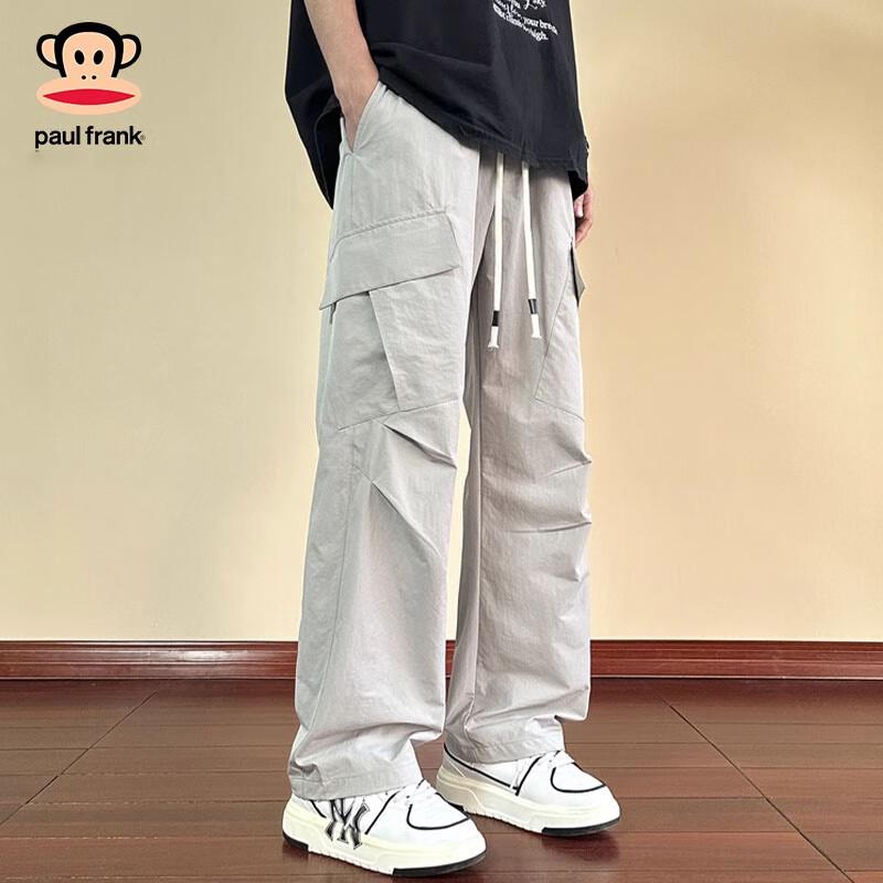 Paul Frank Men's Summer Thin American Paratrooper Cargo Straight-Leg Pants