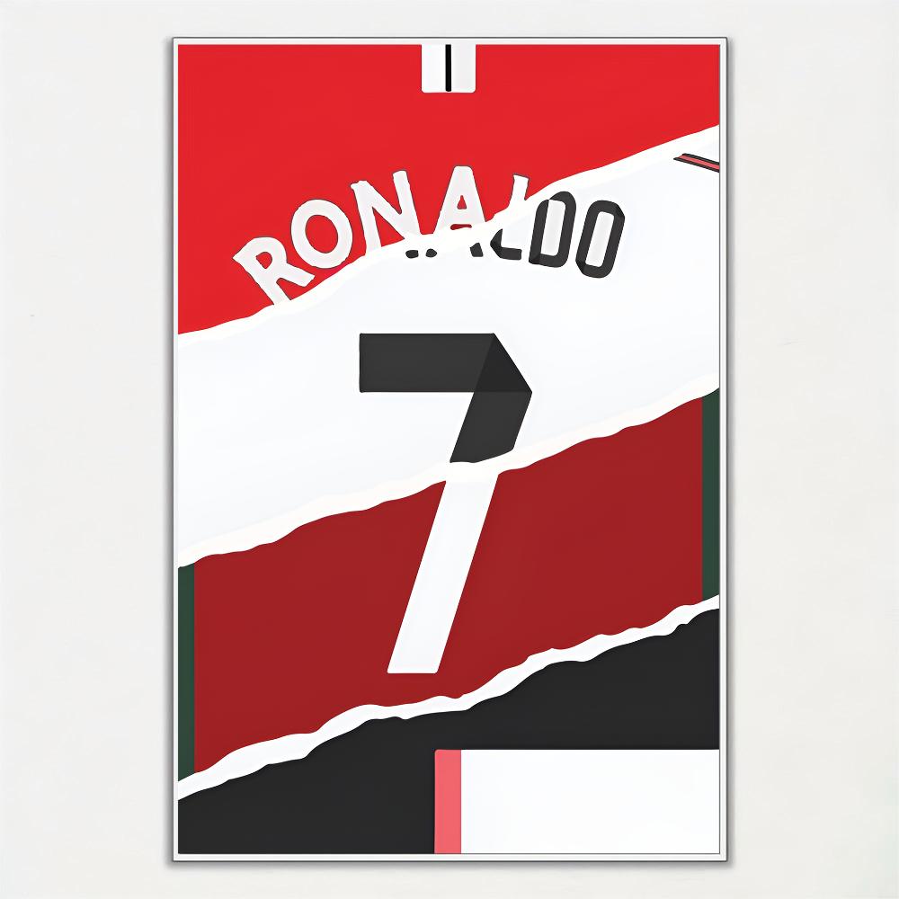 Fußballtrikot Namensposter Wohnzimmer Schlafzimmer Bar Café Kunst