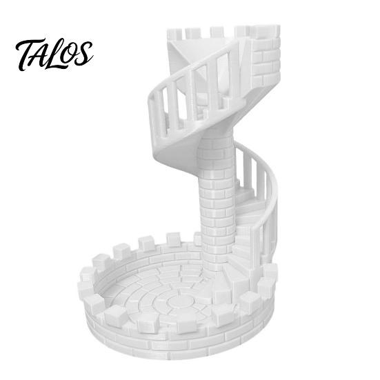 Gaming Convention Accessory Dice Tower Castle Rolling with Tray Role Playing Game Retro Compact DND And for RPG Tabletop Games Enhance