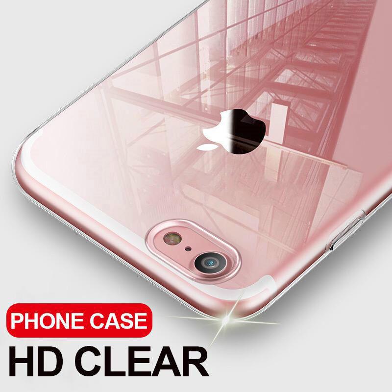 

Ультра тонкий прозрачный чехол для iPhone 5 5S SE 8 7 плюс 6 6S плюс ясно случае для Samsung Xiaomi