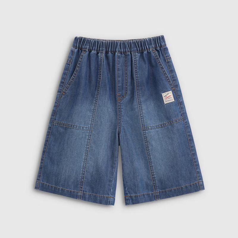 Gap Boys' Classic Washed Elastic Waist Denim Shorts