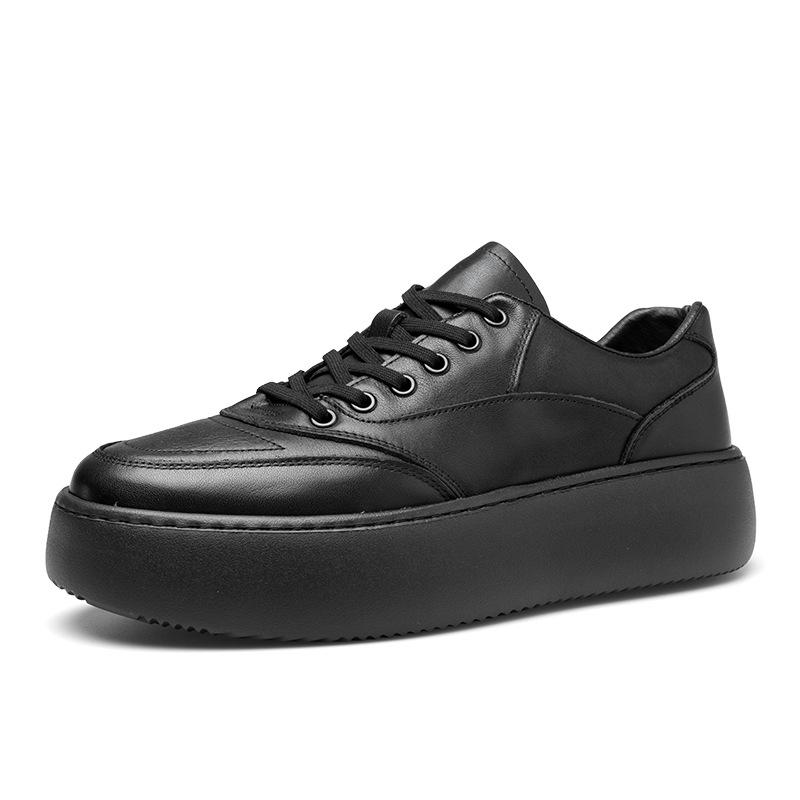 European Station High-top Board Shoes Men's Shoes Winter Velvet Muffin Platform Casual Sports Shoes Heightening Dad Shoes Men