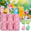 Silicone Ice Trays For Freezer Ice Molds Turtle Shape Easy Demoulding Iced Beverage Making Tools For Candy Pudding Home
