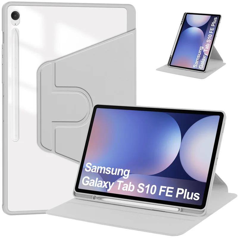 Voor Samsung Galaxy Tab S10 FE Plus 13.1 SM-X620 SM-X626 X626B 13.1  S10 FE+ Hoes met Penhouder 360 Draaibare Stand Cover S10FE Plus 13.1 inch