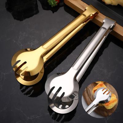 Stainless Steel Serving Tongs Buffet Meals Tongs Food Tongs for Pasta Salad Sausage Pastry Spaghetti Easy-grip Cooking Tongs