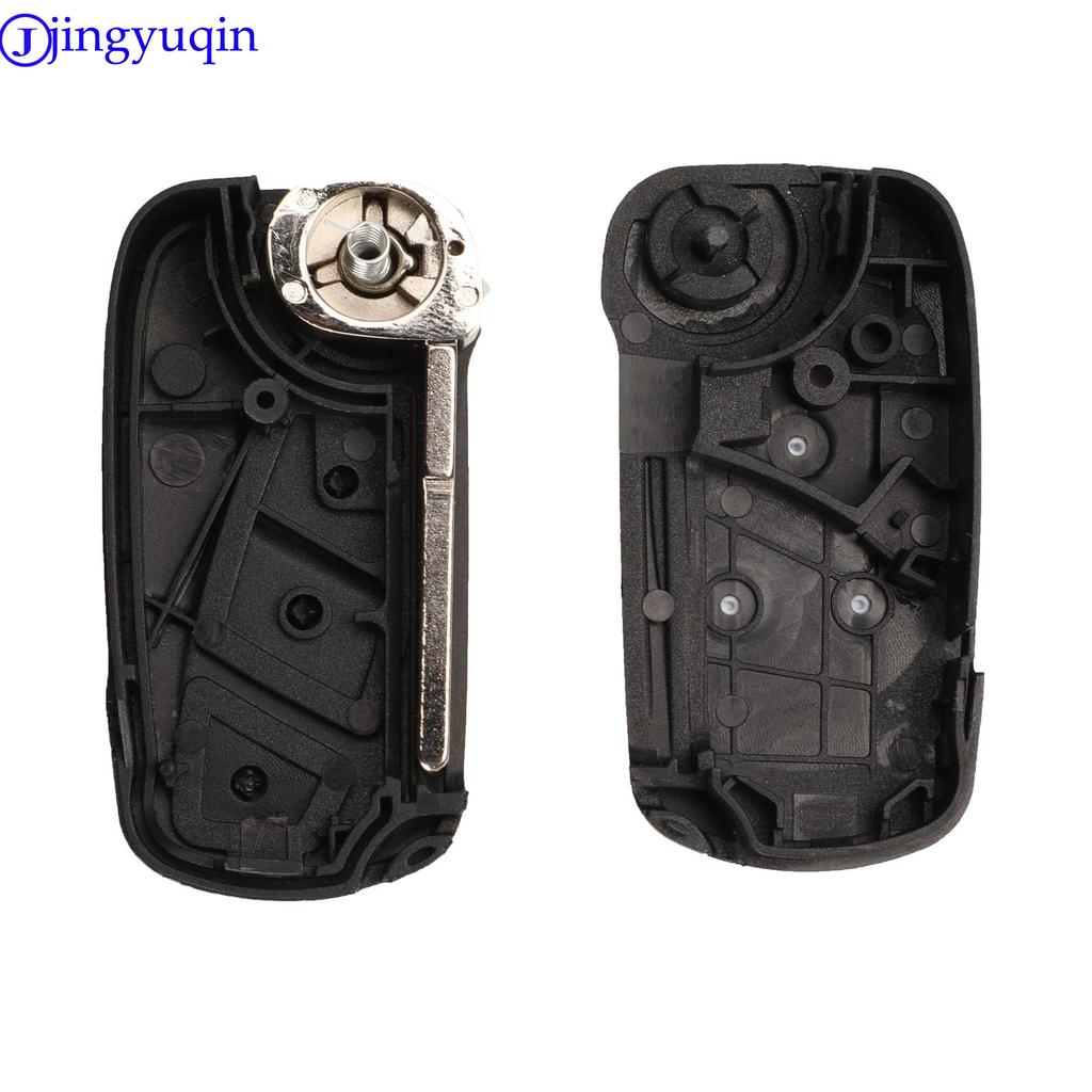 Jingyuqin Replacement 3Buttons Remote Car Key Shell Cover For Ford KA 3 Button Remote Flip Key Case
