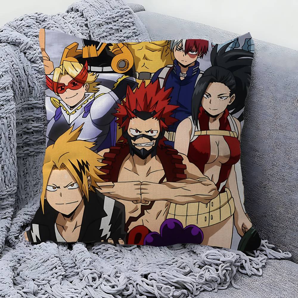 My Hero Academia Cool Cartoon Cushion Cover Polyester Sofa Cushions Decorative Throw Pillows Home Decoration Pillowcover