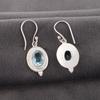Wonderful Sky Blue Topaz Gemstone Jewelry, 925 Sterling Silver Earrings, Handmade Silver Earrings, Women's Earring For Gift