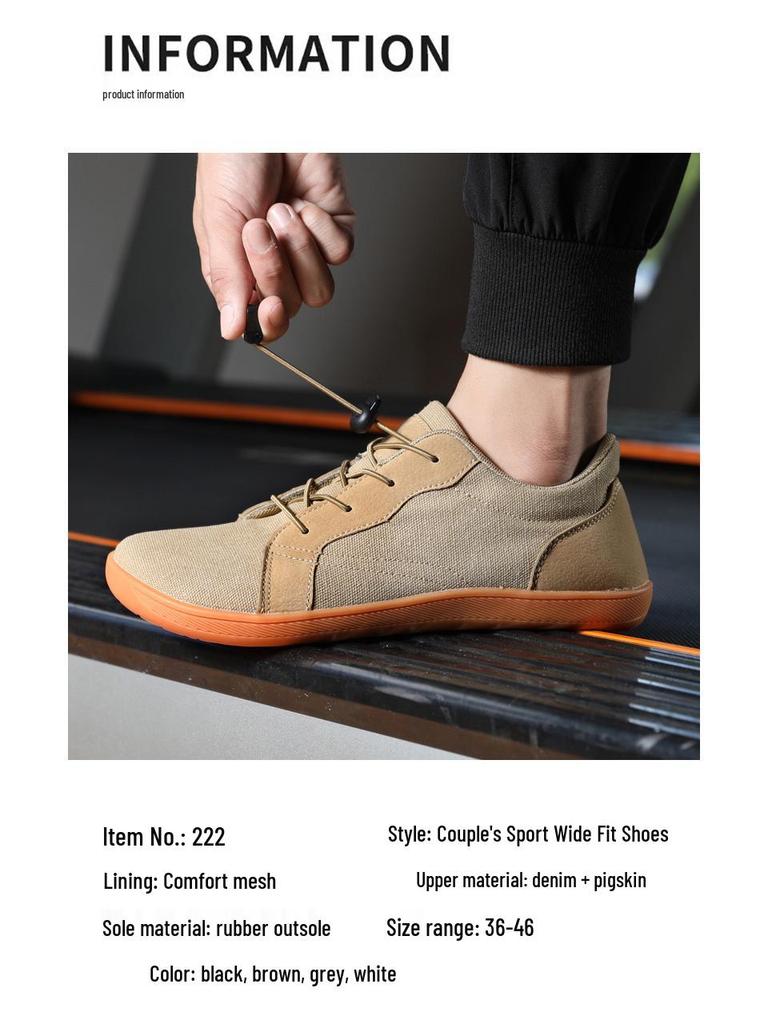 Barfuß-Fitness- & Freizeitschuhe mit breiter Zehenbox für Paare - Vielseitiges Indoor-/Outdoor-Sport- und Radschuhwerk
