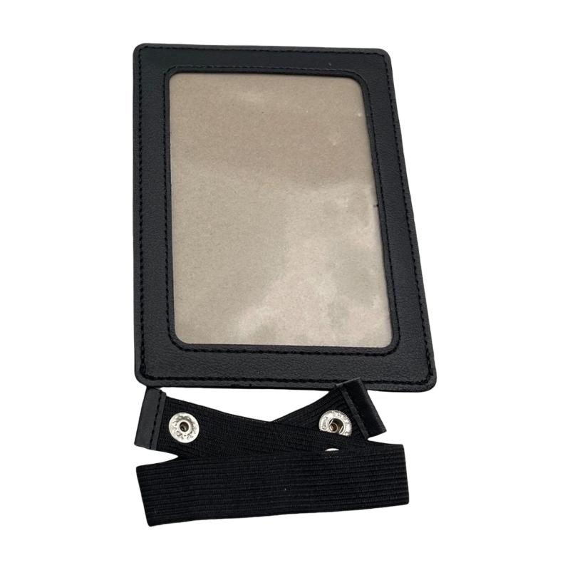 

Leather Magnetic Car Picture Holder Sunvisor Clip for Personalizing Photos Interior Decoration Family or Personal Images