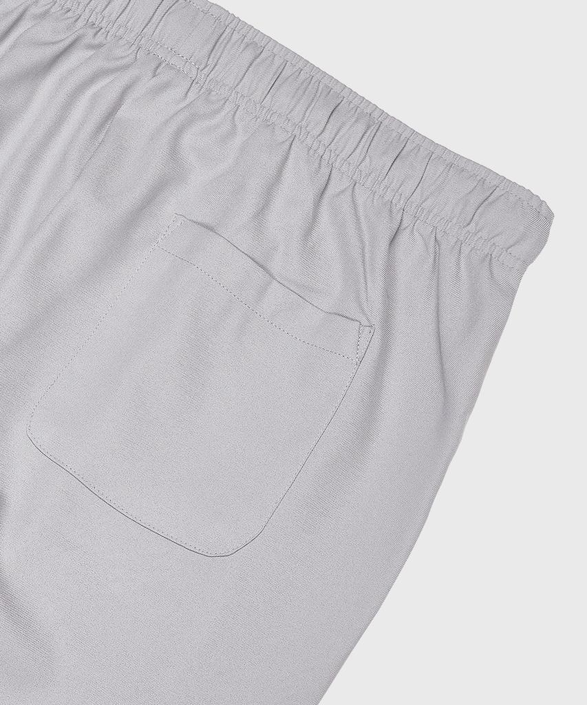 LEMAIN SECOND Easy Semi-Wide Elastic Waist Slacks [Gray]