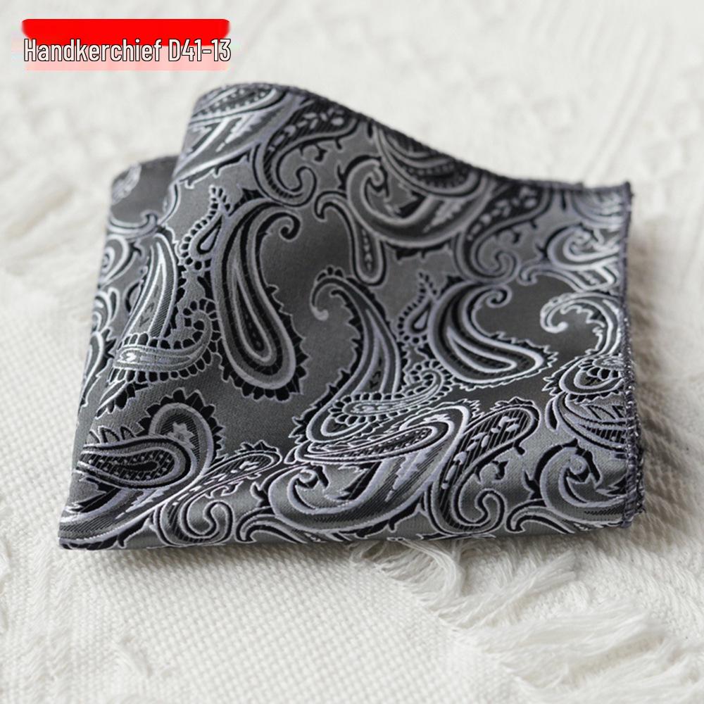 Men's Polyester Silk Pocket Square Handkerchief for Business, Formal, and Wedding Attire.