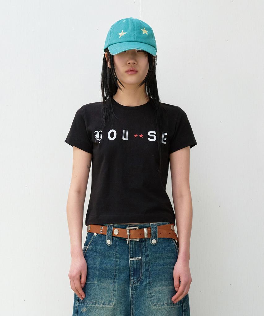 THEVINYLHOUSE Font-House Tee Black