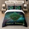 Custom Bedding Set Werder Bremen FC Pattern, Print Name Text 1 Duvet Cover Plus 2 Pillowcases Home Textile