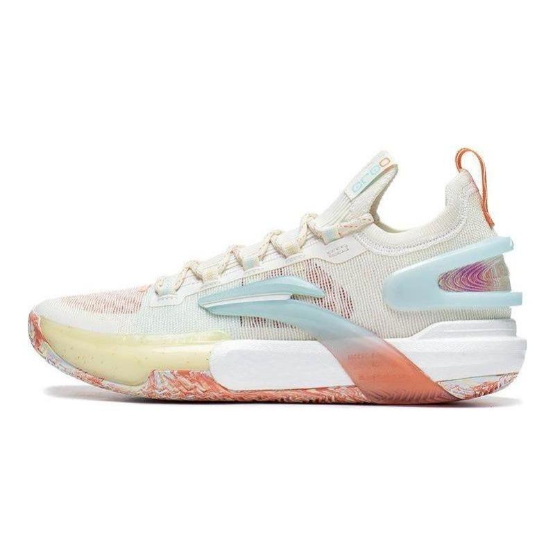 Li-Ning Flash 9 Ultra Low Mens Low Top Basketball Shoes Off White ABAT017-2 45