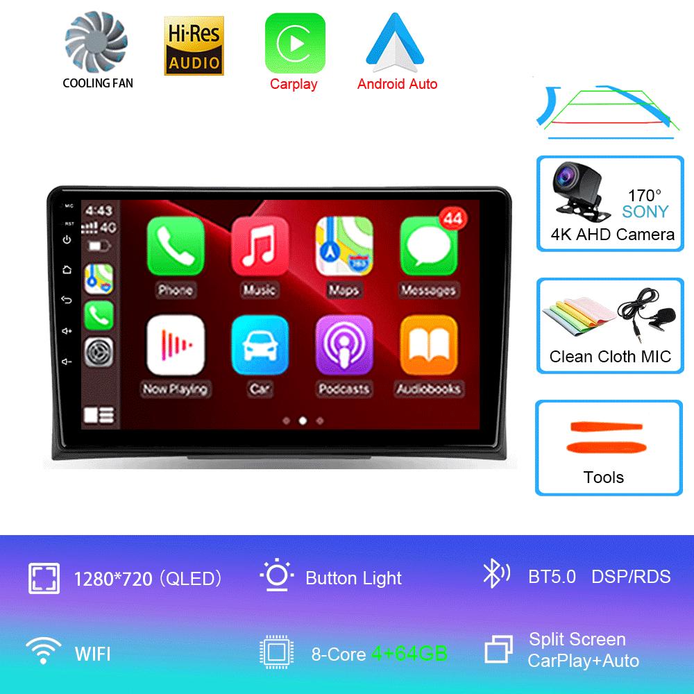 Autoradio Android 14 Carplay Auto Für Volkswagen Multivan T5 2003 - 2015 Multimedia Video Player GPS Navigation Stereo Head Unit