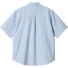Carhartt WIP Braxton Shirt Solid Color Point Collar Button Pocket Short Sleeve Shirt Men shirts Light-Blue I031454-1ON-XX