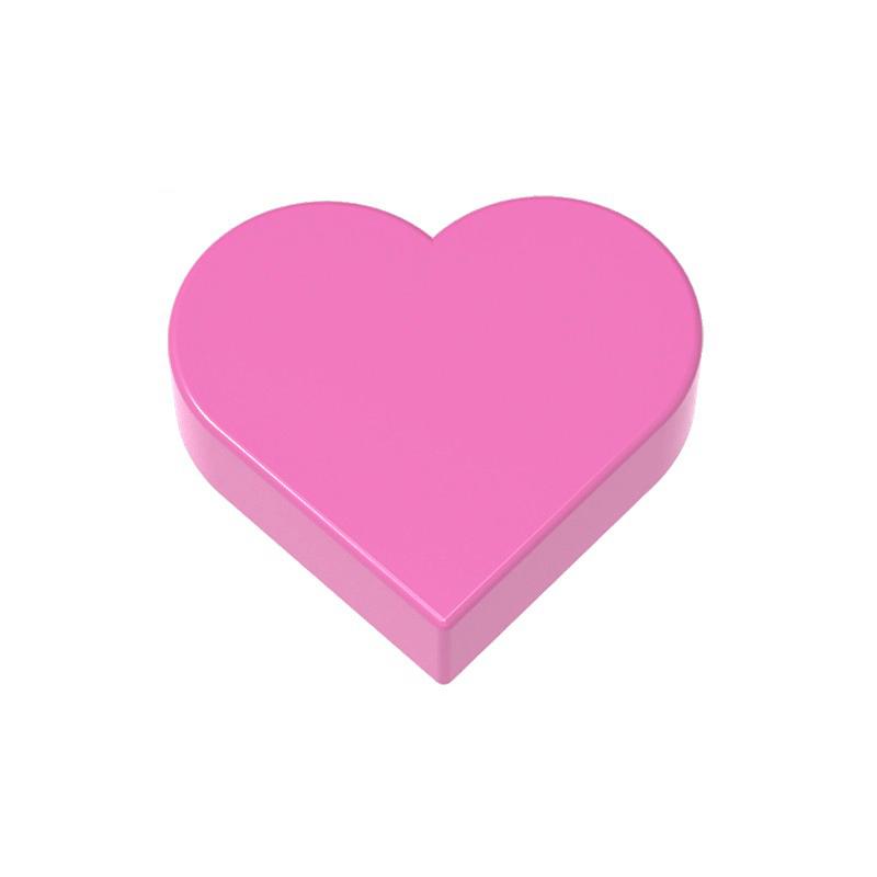 100g/651PCS 39739 Round 1x1 Heart Construction Blocks Moc Love Board Works With featuring Bricks DIY Children Playthings Present