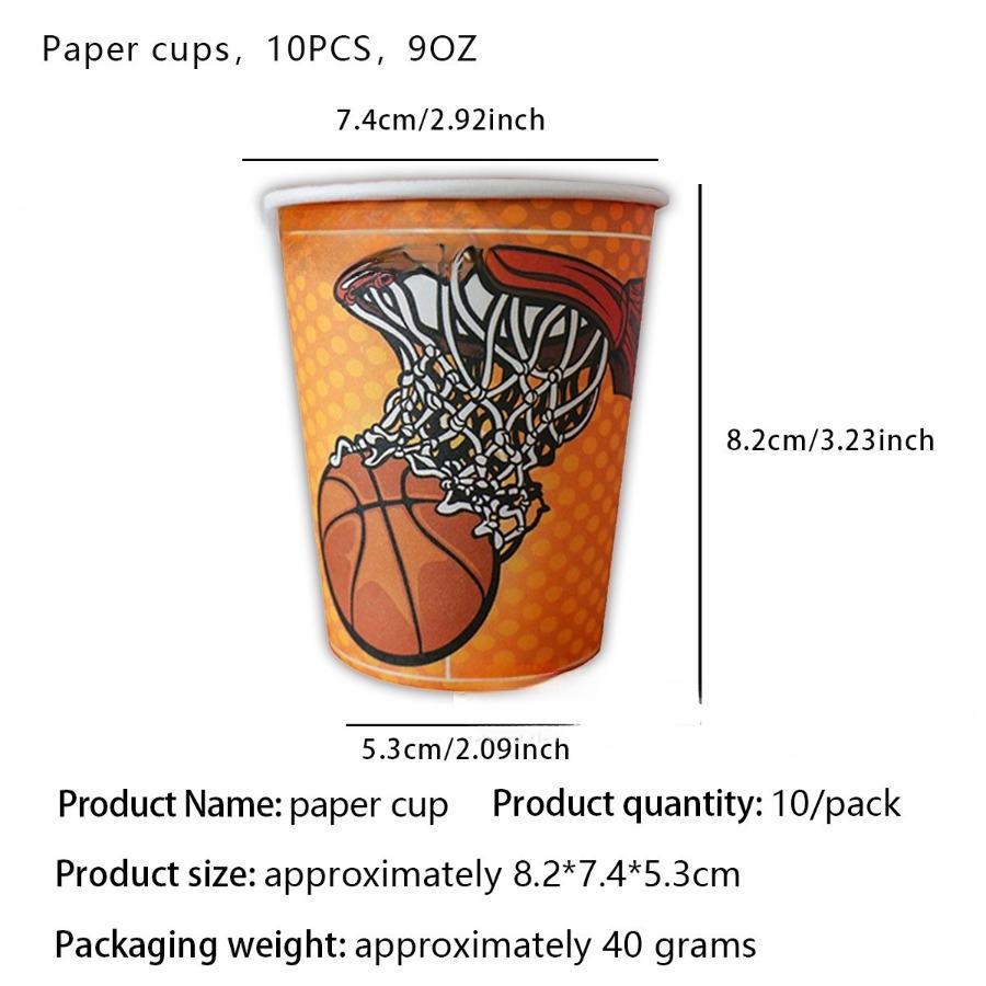 Basketball NBA Saison Party Tischgeschirr Fan Geburtstagsszene Dekoration Pappteller Servietten Tischdecke NBA