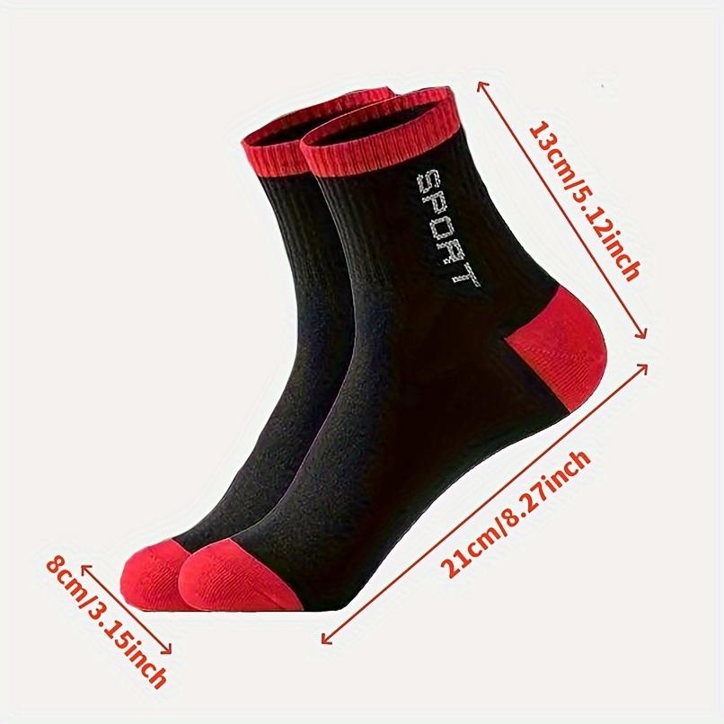 5/10/20 Pairs Men's Breathable Sports Socks - Moisture-Wicking, Reinforced Heel & Toe, All-Season Athletic Socks