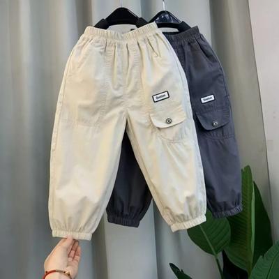 Einfache Sommer-Mückenschutzhosen für Jungen: Kleine bis mittlere Größen, Freizeit, Locker sitzende Sporthose